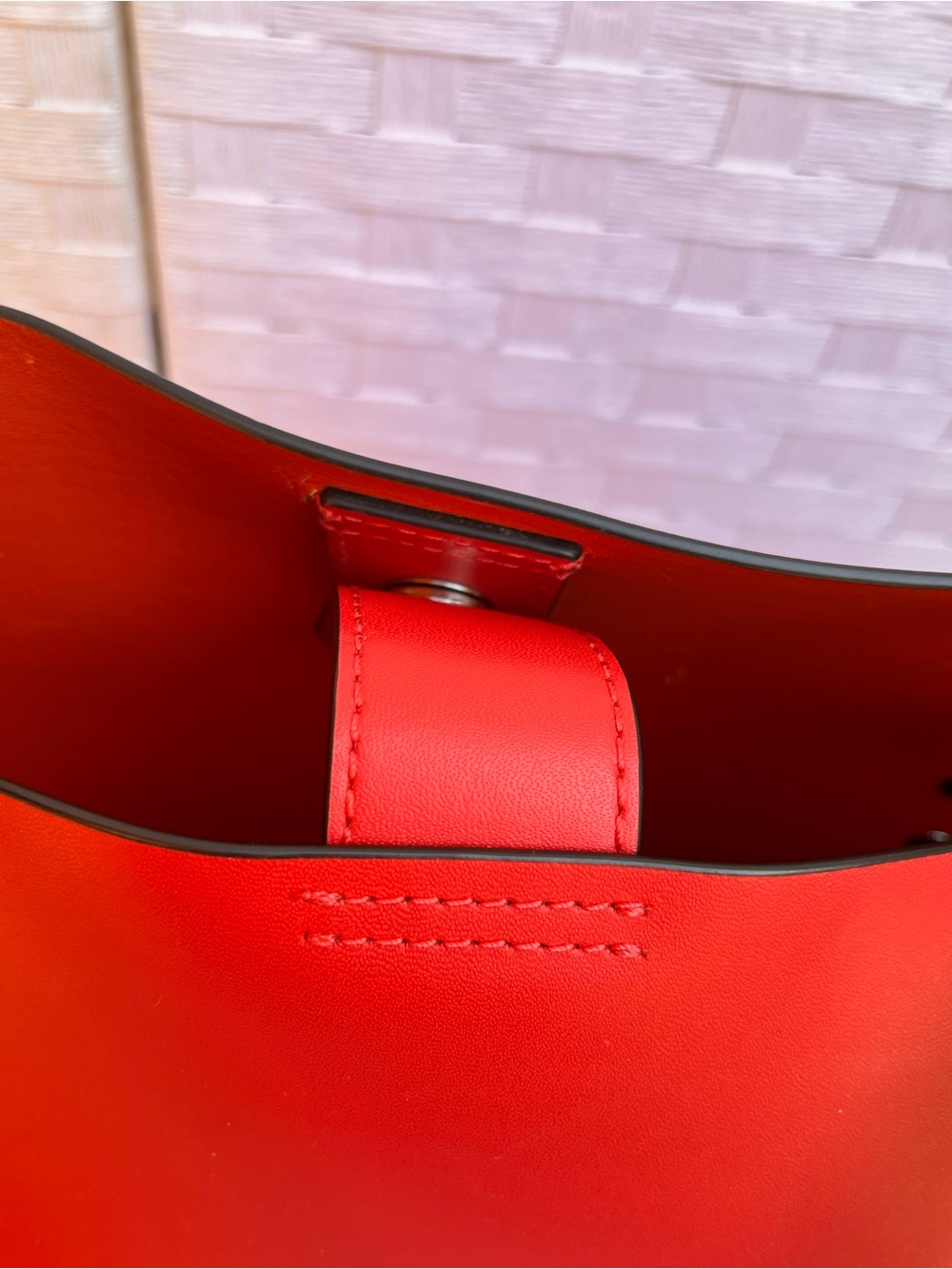 Rebecca Minkoff Red Leather Studded Tote - Picture 8 of 11